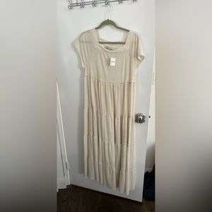 Cream Maxi Free People dress, XS
